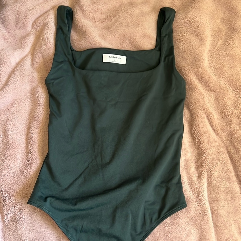 Aritzia Babaton Green Body Suit